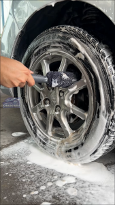 Microfiber Car Wheel Brush Car Wash Tools Car Sport Rim Detailing Cleaner Microfiber Brush Car Care Berus Tyre Berus Rim