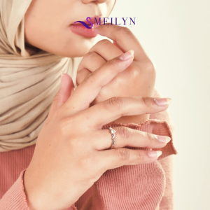 MEILYN Cincin Kasual Mata 1 Simpul Perhiasan Wanita Lapis Emas 0222220604