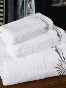 Khăn Tắm Khách Sạn Five Star Pure Cotton Dày Màu Trắng Khăn Tắm Spa Khách Sạn Khăn Vuông in Logo Thương Hiệu Ruiyuan