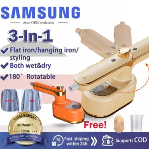 1000W Steam Iron 180℃ Portable Iron For Clothes (Flat Iron + Garment Iron + Styling)Foldable Flat Iron For Clothes Mini Steamer Iron Steamer Handheld Mini Portable electric iron steamer travel Dry/Wet hanging clothes ironing machine