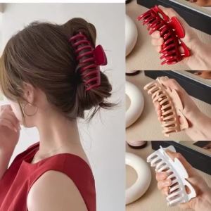 New Soft Silicone Hair Claw Clips for Women Non Fragile Bendable Shark Clip Anti Drop Hairpin Headgear Does Not Hurt Hair