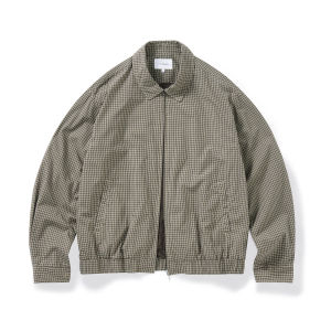 714street | Áo Khoác Harrington Carô Rộng Phong Cách Retro Mỹ Nam