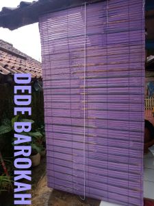 tirai teras penahan panas dan hujan / tirai pintu / tirai jendela / tirai teras tirai bambu gulung free keretan dan tali buat gulung