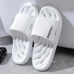 MONLEYTA | Mens Summer Thick Bottom Slip-On Indoor Outdoor Anti-Slip Bathroom Shower Slippers Couples Matching Home Comfortable Sandals
