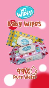 WT...Wipes Baby Wipes - Tisu Basah Baby - Wet Wipes Borong (30 sheets x 20 / 80 sheets x 10)
