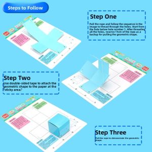 MINGZHUO | Educational Geometry Model 24 Types Unfoldable Solid Shapes