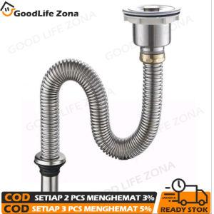 【COD】selang cuci piring stainless 1 lobang / single ( anti tikus ) ( afur aja selang aja afur + selang )