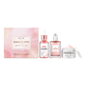 EELHOE Pink Romantic Happy Skincare Gift Box Improving Facial Dullness Moisturizing Brightening Skin Fragrance Gift Box Set For Women Hydrate moisturize and nourish the skin. Experience a romantic fragrance that soothes the body.