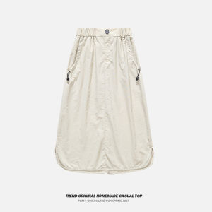 Sweet Cool Mountain Series Workwear Mini Skirt Trendy Slimming Versatile Fashion Design Casual High Waist Wide Leg Pants