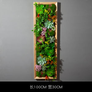 3D Wall Mounted Plant Decorative Frame Greenery Background Wall Hanging Head Wall Art Plant Lovers Home Decoration