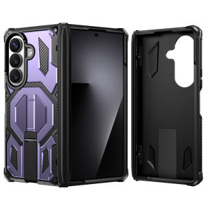 For Samsung Galaxy Z Fold 8 Ultra 7 TPU Armor Bracket Case For Magsafe Wireless Charging Magnetic Metal Stand Shockproof Cover