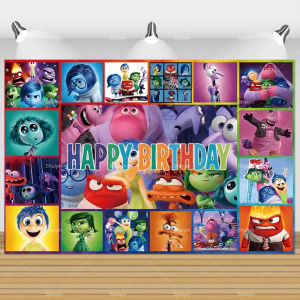 Beast Kingdom | Inside Out Cartoon Background Kids Birthday Party Favors Decor Photography Backdrop Baby Shower Banner Poster Photo Studio Props
