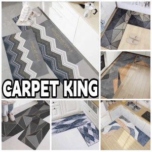 Kitchen floor mat non-slip High quality household practical kitchen floor mat printed non-slip bathroom carpet 40x120CM+40X60CM
