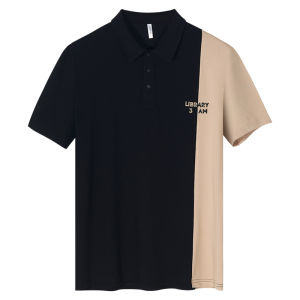 Polo Hong Kong Style Mens Summer New Set Fashionable Short Sleeve Business Shirt And Nine Points Two Piece Set for Youth