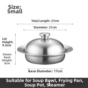304 Stainless Steel Multifunctional Steaming Tray With Lid And Grid