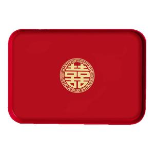 LANGMANXISHI | Wedding Red Celebration Serving Tray
