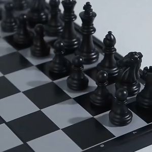 Folding Wooden Chess Board Pieces Set Board Game International Chess Set International Chess Board Wooden