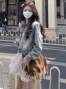 CHOUXIE | Stylish American Retro Denim Jacket Female