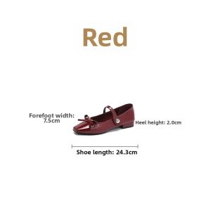 Josiny | Mary Jane Flats New Bow Shoes