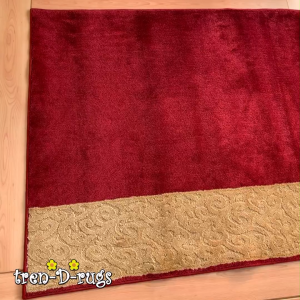 Tren-D-rugs Sajadah masjid 120 cm x 600 cm karpet sejadah motif turki turkey alas sholat mushola anti slip tebal 12mm bulu cut pile halus roll gulungan panjang shaf - NMs