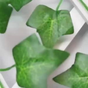 6 PCS Artificial Plant Ivy Wreath - Bright Green Plastic Leaves Weddings Party Home Room Table Outdoor Garden Yard Decora Gifts