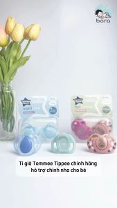 Ti giả Tommee Tippee Night Time ty ngậm dạ quang hỗ trợ chỉnh nha cho bé [Chính hãng]