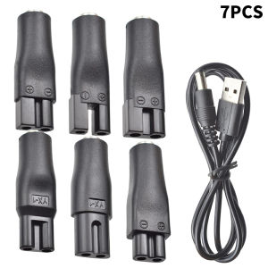 【6/7/8Pcs Power Cord 5V Replacement Charger USB Adapter Cable DC Converter Universal For Electric Shaver Hair Clippers】