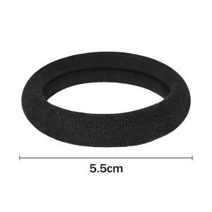 10/100pcs Black Hair Ties No Damage Seamless Hair Ties Ponytail Holders Elastics Hair Accessories for Women Girls