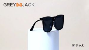 Grey Jack Kacamata Hitam Sunglasses Polarized Bahan TR Bentuk Kotak Anti UV400 Pria dan Wanita Trandy Casual Korean Style 205