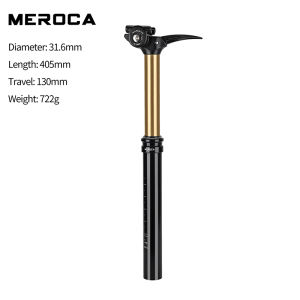Meroca | MEROCA Bicycle Seat Post 27.2/30.9/31.6mm Manual Lifting Adjustment Aluminum Alloy Mountain Bike Seatpost Cycling Accessories