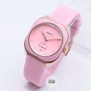 MIRETE !! Jam Tangan Wanita original strap Silikon Water Resistan Terbaru Kasual Quartz Analog Mewah Elgan Sporty Fashion Cewek Free Batrai Cadangan