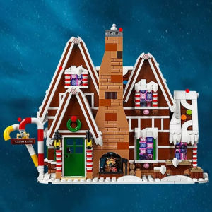 gingerbread house santa Claus elk gingerbread men Creative Winter Village 10267 bricks childrens gifts