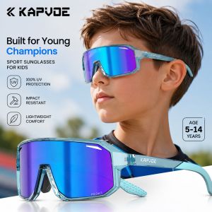 Kapvoe | Kapvoe New Kids Sunglasses Child Bike Cycling Glasses for UV400 Boys Girls Small Size Glasses Fashion Outdoor Sports Protection