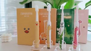 Kids Electric Toothbrush High Quality IPX7 Waterproof USB Rechargeable Ultrasonic Soft Bristle Toothbrush