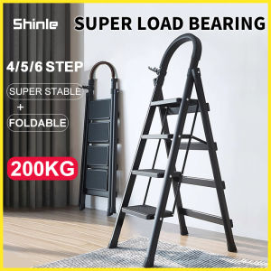 Ladder Foldable 4/5/6 steps Carbon Steel Thicker Ladder Household Multifunction Portable sturdy anti-slip