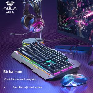 AULA-MOJING | Gaming Mechanical Keyboard Tea Axis Mouse Set