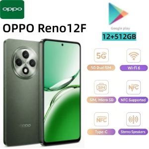 OPPO | 2026 new OPPO Reno12 F 5G Mobile Phone 12GB+512GB 120Hz OLED 50MP Triple Camera 32MP Selfie Dimensity 6300 5000mAh NFC