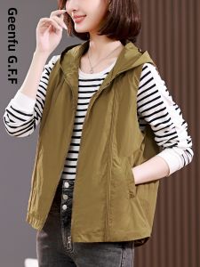 GEENFU | Áo Vest Hooded Mỏng Thời Trang Mùa Thu Mới 2026