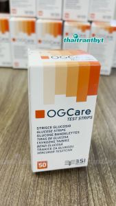 Que Thử Đường Huyết OGCARE (Ý - Italia) Hộp 50 que - Hộp 25 que date xa chính hãng
