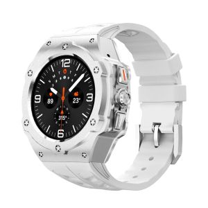 Modification Kit for Samsung Galaxy Watch Ultra 2025 2024 47mm Metal Case Adjustable Silicone Strap DIY Replacement Accessories
