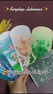 Isi 10 pcs ukuran kecil - Amplop Angpao Lebaran IDUL FITRI Lucu Ampau Karakter Satu Motip Motif - Amplop Lebaran Anak
