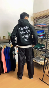 Ashall.sky Hoodie Distro Pria Boxy Motif Maniac Pria Wanita Tebal 28Gsm Warna Benhur