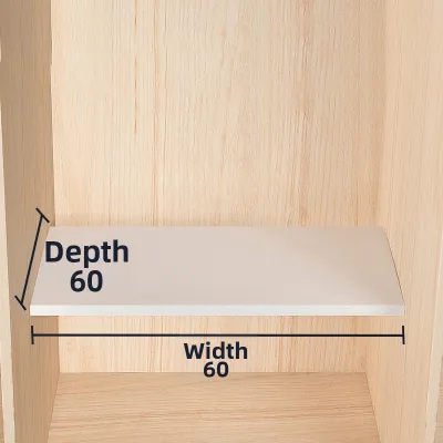 Custom White Eco-friendly Multi-layer Solid Wood Unpainted Shelf Panel