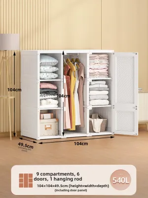 MAYi BOX | Easy Setup No-assembly Cloth Wardrobe Plastic