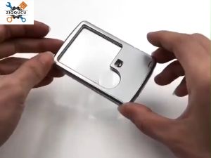 Ziqqucu LED 6X แก้วแว่นขยาย 3ชิ้น, ไฟสำหรับเด็กเครื่องประดับ 3X วิทยาศาสตร์แว่นขยาย พร้อมไฟสีเงิน