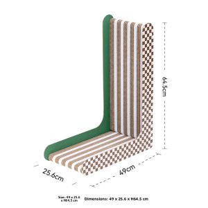 FUKUMARU | Durable L-Shaped Cat Scratching Post Furniture Protection Cat Toy