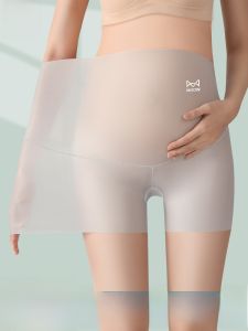 Miiow | Ice Silk Safety Pants Womens Underwear Two-in-One Three-in-One Summer Thin Late Pregnancy Seamless Flat Angle Shorts