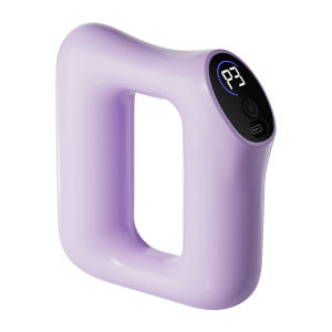 Handheld Electric Fascia Ring Rechargeable Mini Massager With Belt Vibration Fat Burning Shoulder Neck Back Muscle Relax