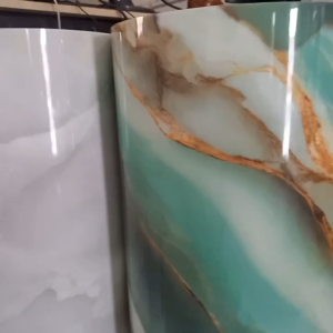 Tấm ốp tường PVC giả vân đá kích thước 60cm x3m có sẵn keo Miếng dán tường giả đá cao cấp