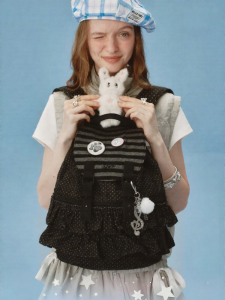 VANWALK | Korean Style Ballet Polka Dots Backpack